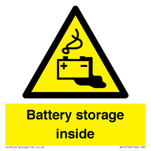 Battery storage inside